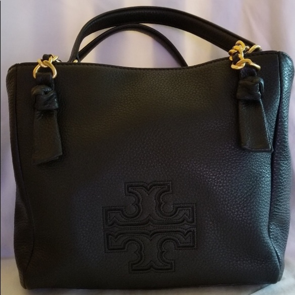 Tory Burch Harper Small Satchel Leather Tote